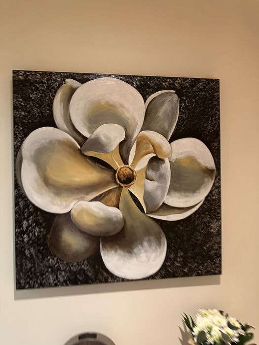 Tela Quadro flor bonito para decoração