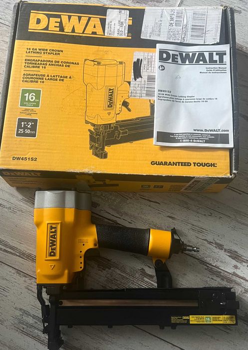 пневматичний  степлер, нейлер dewalt dw451s2 новий з США
