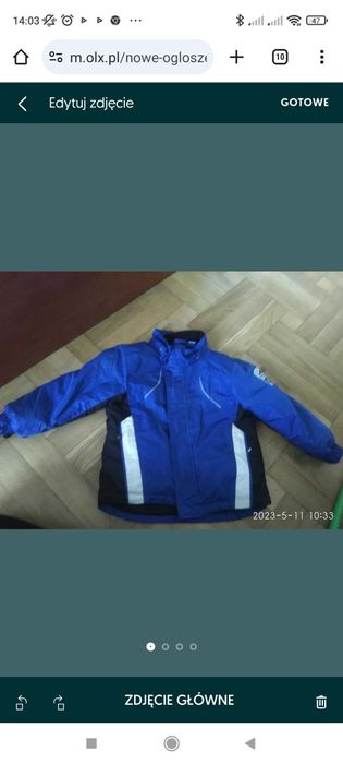 Kurtka chłopięca 98/104 zimowa sportowa