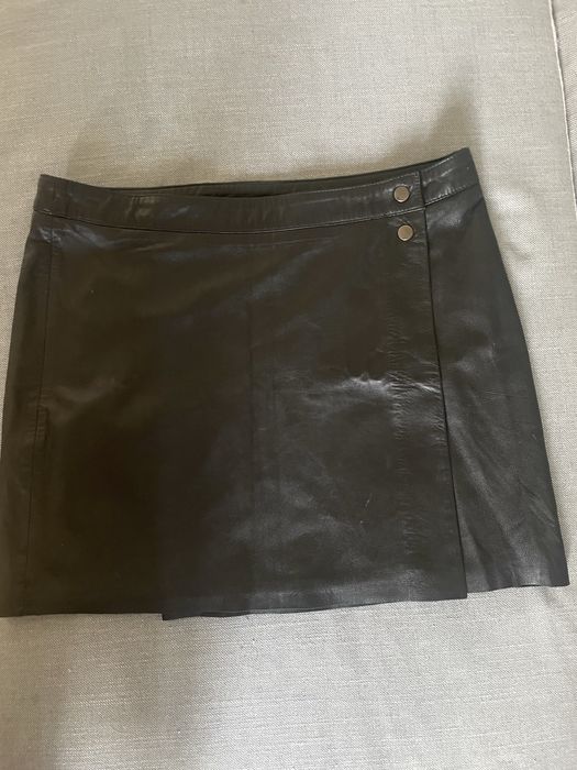 Prawdziwa skóra , mini spódniczka Mads Norgaard copenhagen