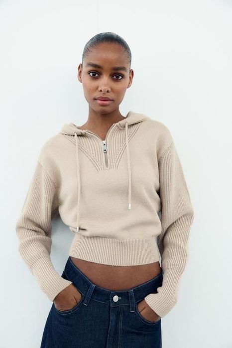 Бежова кофтинка ZARA S розмір