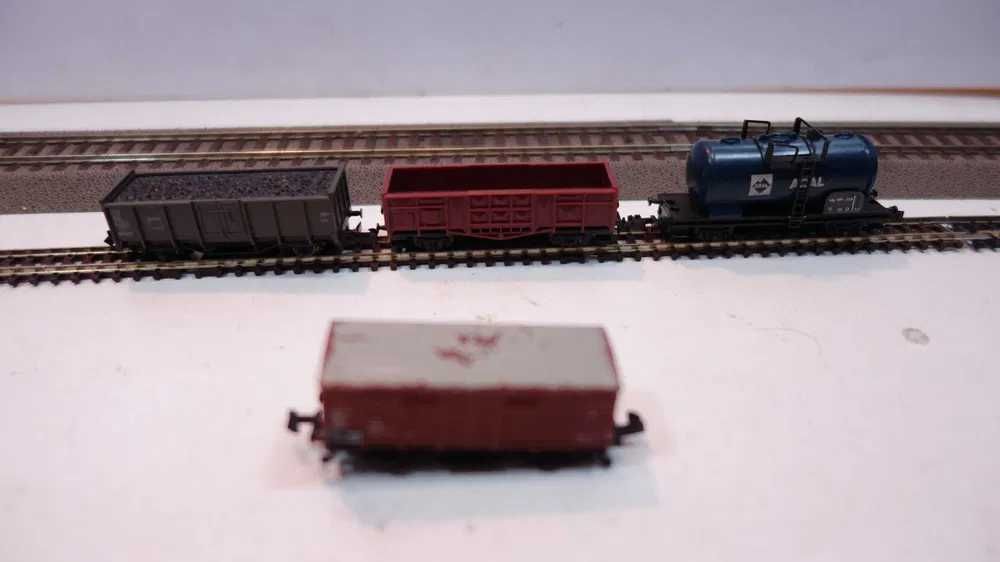 Zestaw 4szt wagon towarowy Lima Trix Fleichmann skala N /53