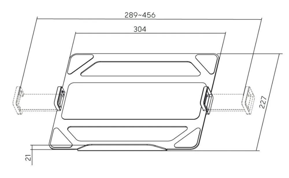 Adapter do uchwytu monitora podstawka pod notebooka do 17,3 cali 9 kg