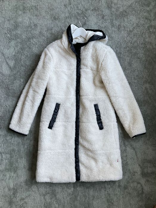 Пальто шуба парка шерпа куртка зимова жіноча  хутро LEVIS