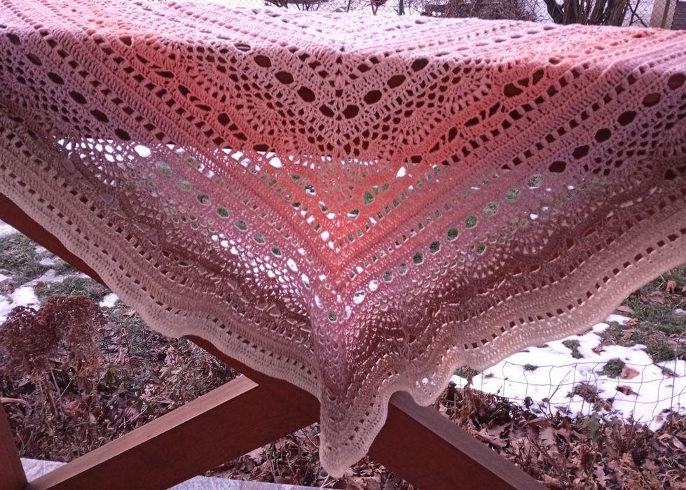 Chusty handmade ombre