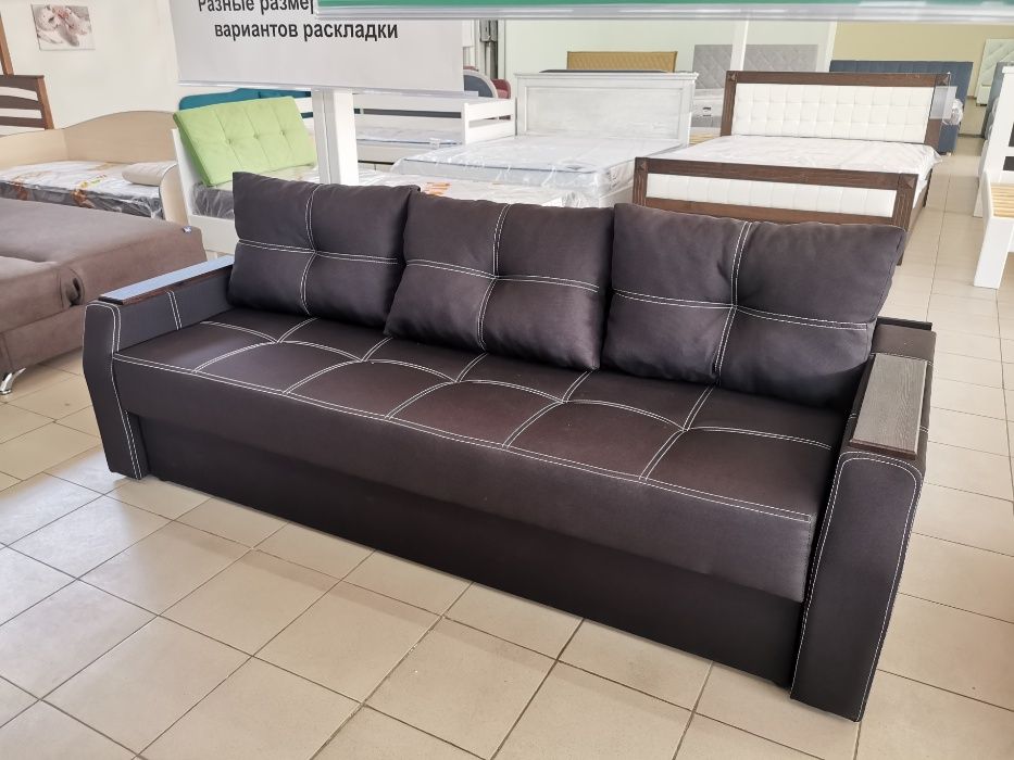 Диван кровать прямой еврокнижка. Двуспальный. Мягкая мебель