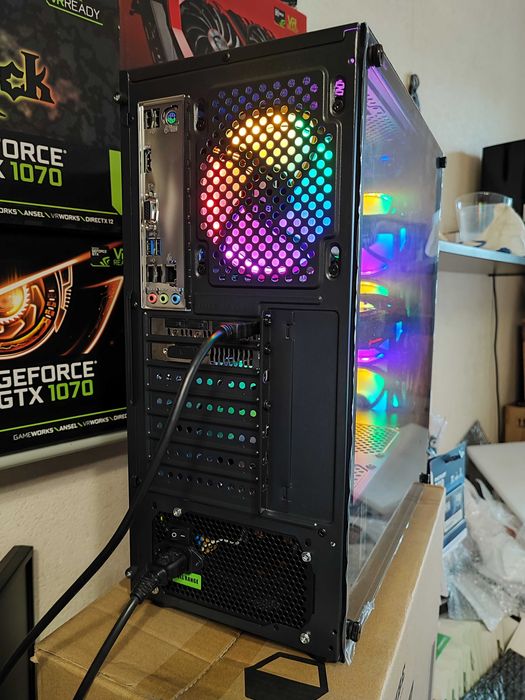 Ігровий комп'ютер intel I5 8500 6X Cores 4.1GHZ, GTX1070 8GB, 16GB DDR4 SSD 250GB+1TB, 600W Gaming PC