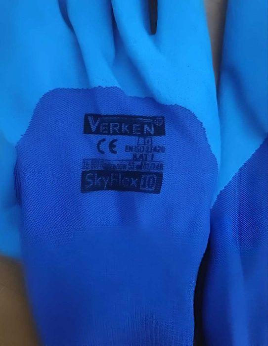 Rękawice powlekane lateksem spandex robocze monterskie SkyFlex3-4 r.10