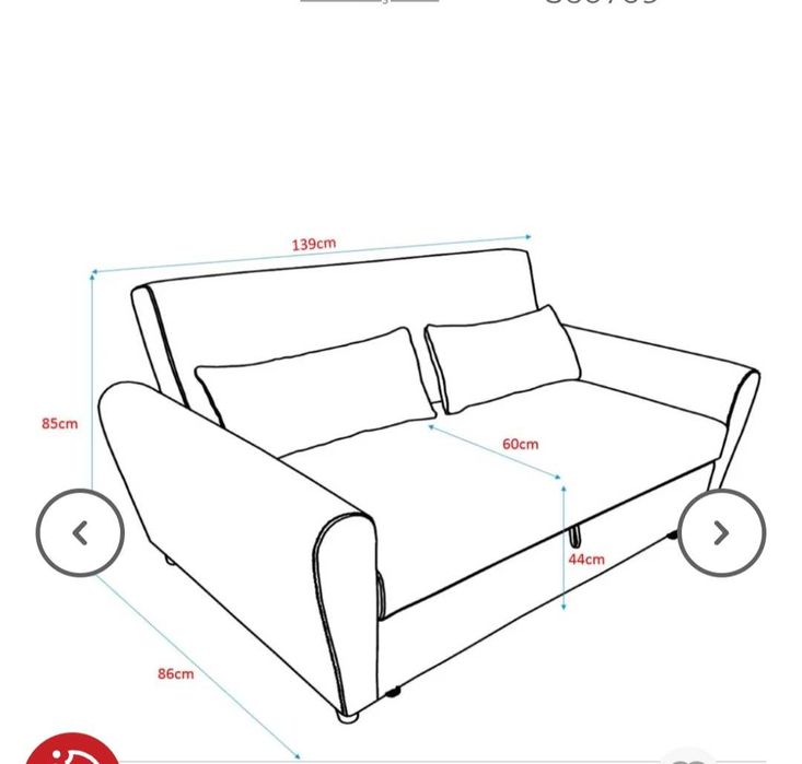 Sofá cama 2 lugares