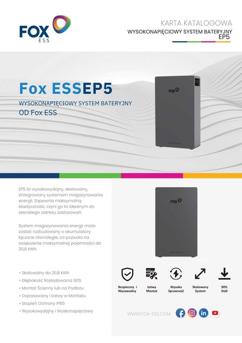 Magazyn Energii FoxEss EP5