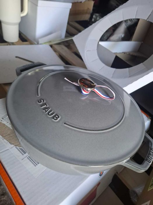 Patelnia żeliwna Staub Chistera 28 cm / 3.7 L Szary (Graphite Grey)