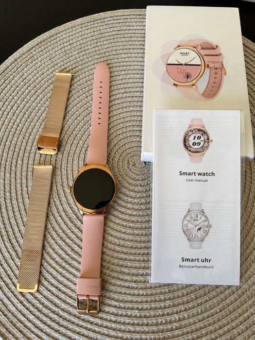 Smartwatch feminino 2 pulseiras
