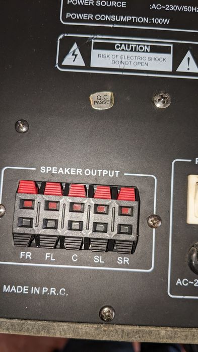 Colunas de som home cinema 5.1 ch