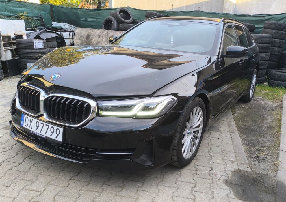 BMW seria 5 g31 lift kombi 2021r 520d radary kamera aktywny tempomat el.hak