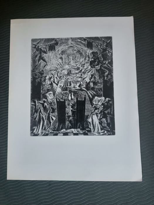 Grafika Maciej Makarewicz Uczta u Wierzynka