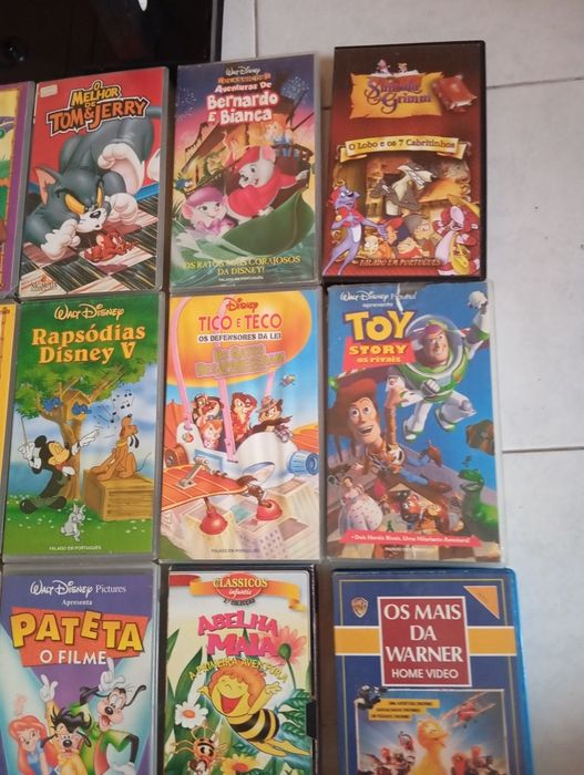 Cassetes VHS criança