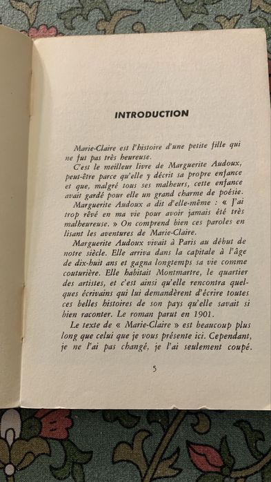 Marie-Claire - marguerite audoux