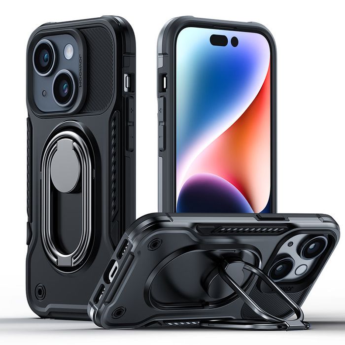 Etui do iphone 14 plus pancerny pokrowiec z podstawką uchwytem ring