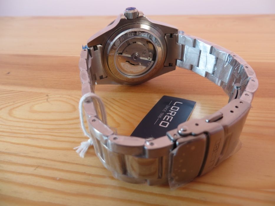 Zegarek Parnis Diver nurek automat mechaniczny submariner szafir NOWY