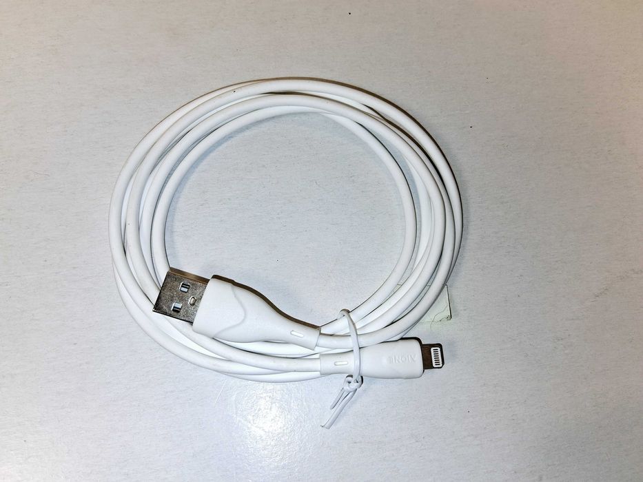 N297 Kabel USB Lightning Do iPhone iPad Przewód Ładowania Aione White