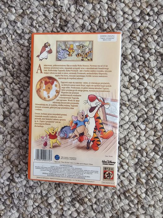 Tygrys i przyjaciele Film Bajka VHS Disney