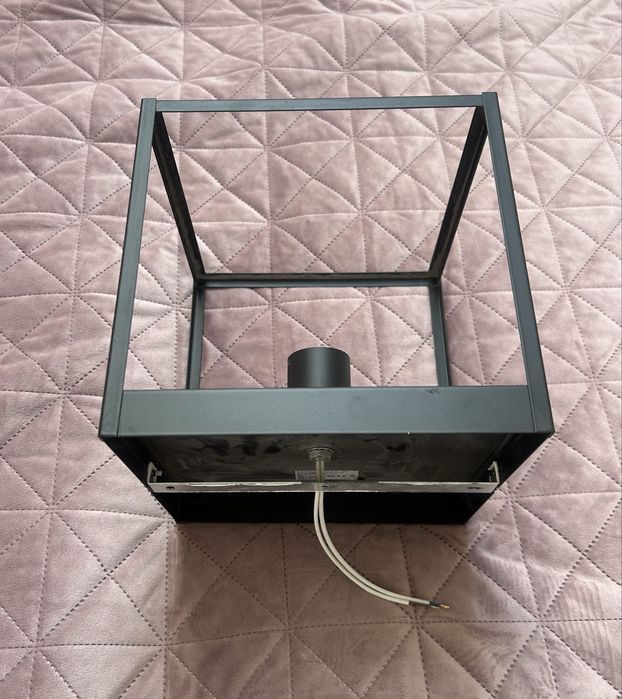 Lampa sufitowa plafon+ kinkiet  loft czarny metal