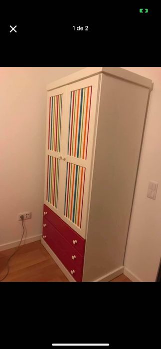 Roupeiro pintado á mão