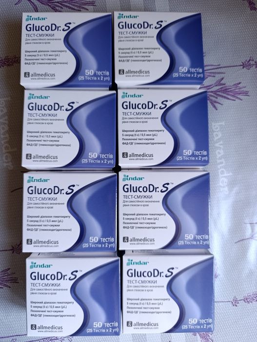 Тест смужки Gluco Dr.S