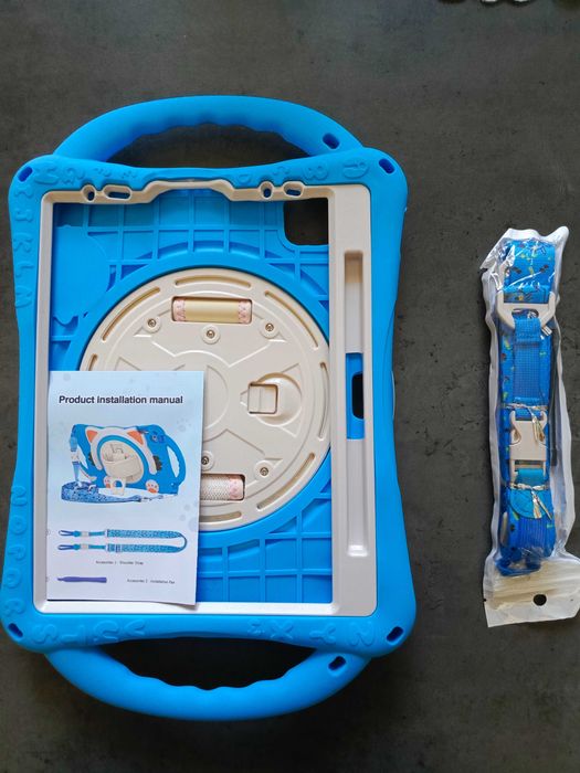 Etui Case do iPad Air 4/5 10,9  Pro 11 Niebieskie z motywem kota