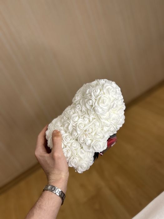 Ведмедик з троянд (Rose Bear) подарунок 14 лютого для дівчини квіти