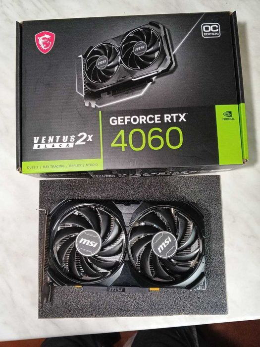 MSI GeForce RTX 4060 Ventus 2X Black 8GB OC | Гарантія Rozetka