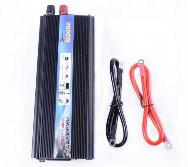 Conversor de corrente -inversor 2000 w DC 12  AC 220  Tb há 24volts
