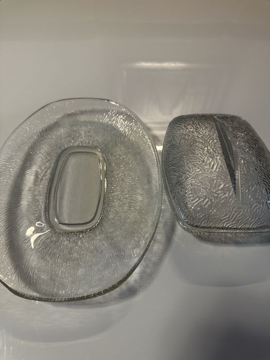 Maselniczka „futerko” + talerz gratis.     PRL