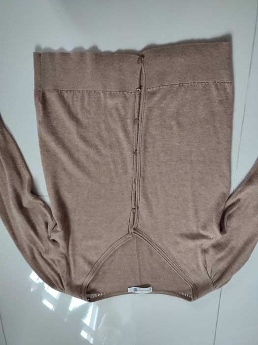 Kardigan karmelowy z  bawełny kaszmiru Jackpot roz L