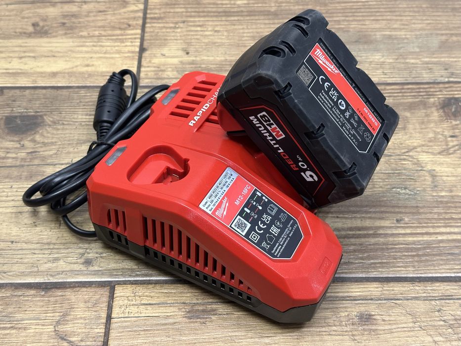 Akumulator, bateria Milwaukee M18 5Ah | szybka ładowarka M12-18FC
