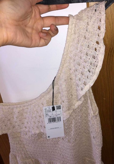Vestido Branco Novo da Mango estilo romântico