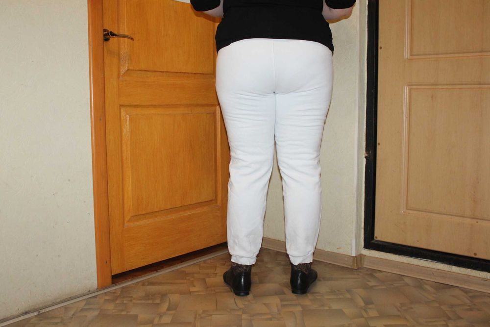 Женские трикотажные брюки на флисе джоггеры. Размер L