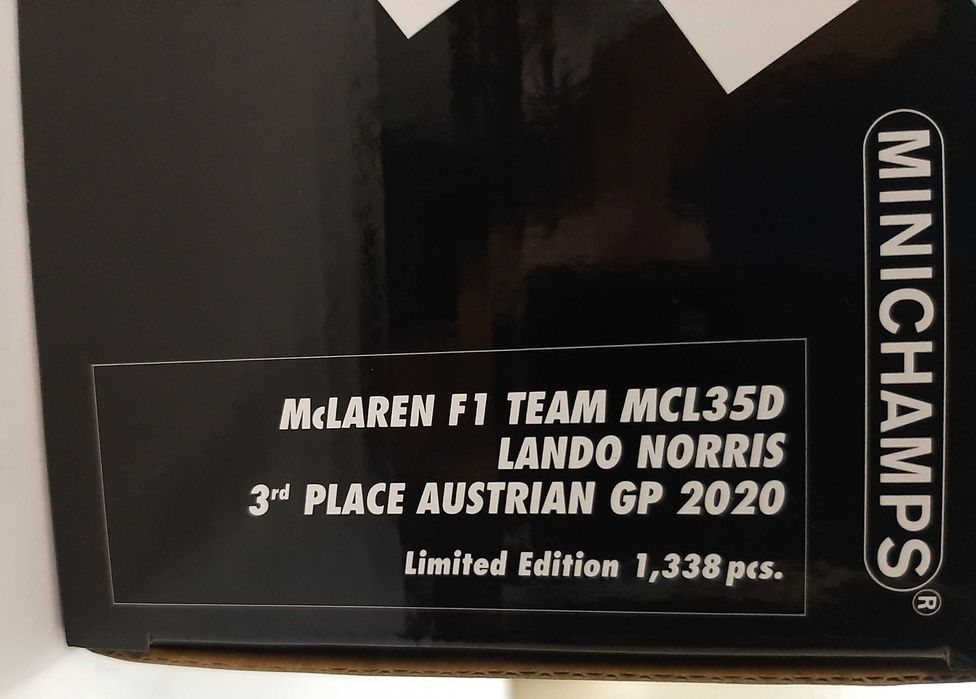 Lando Norris Mclaren MCL35D Minichamps F1