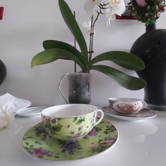 Porcelana 2 szt cieniutka vintage  chińskie filiżanki