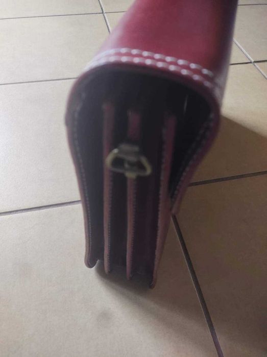 Toscanio made in italy teczka z naturalnej skóry uniseks