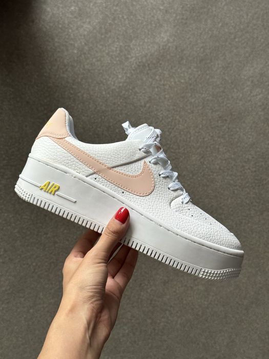 Кросівки Nike Air Force 1 sage з натуральної шкіри. РОЗПРОДАЖ СКЛАДУ! Розмір 38-24 см