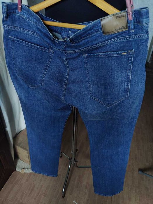 Джинсы Basic five pocket jeans Germany w44 stretch navy.