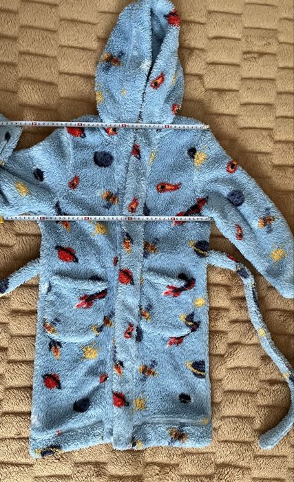 Puszysty szlafrok kosmos rakiety Lily & Dan | r. 122-128