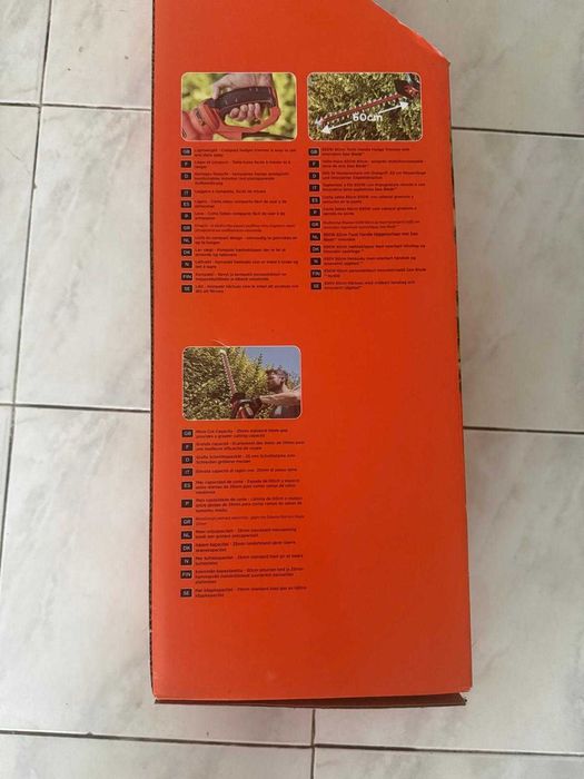 Corta-sebes Black+Decker 650W – Lâmina 60 cm – Como Novo