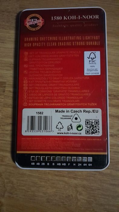 Ołówki 1580 koh-i-noor 12