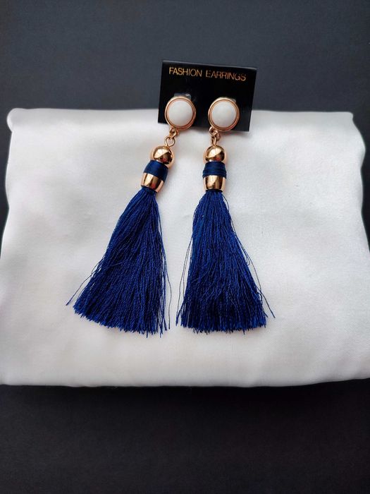 Сережки з китицями, сережки з бахромою, Америка вінтаж