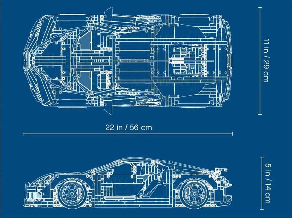 Конструктор сумісний з LEGO Technic Bugatti Chiron 42083