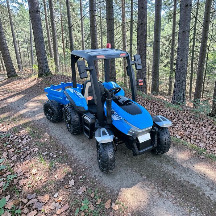 Duzy traktor na akumulator dla dzieci Najmocniejszy 400 Watt 24 volt