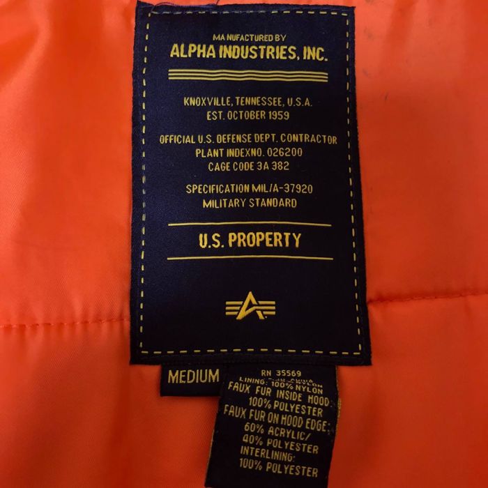 Куртка чоловіча Alpha Industries N3B VF 59 Fitted