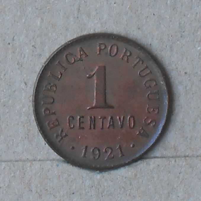 Portugal 1 Centavo 1921 - With Mint Luster - OLX X10740